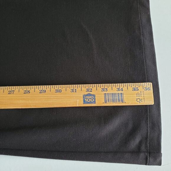 Muse Black Ivory Ponte Knit Dress 8 Shift Modern Minimal Career Corporate Chic - Picture 8 of 10